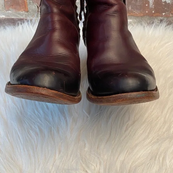 Denver Brown Studded Lady Gabriel Ankle Boots, Size 7.5 - Picture 9 of 17